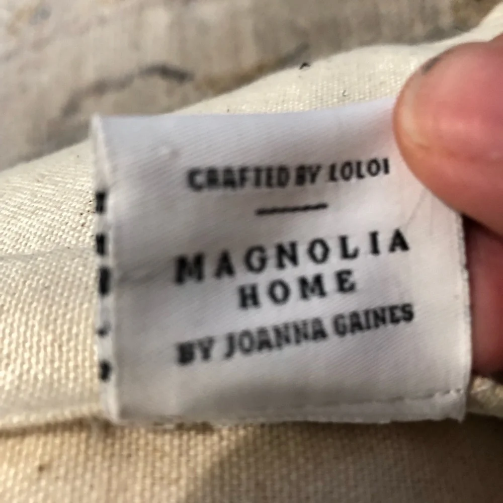 Magnolia Home by Joanna Gaines‎ for Loloi Green Woven Pillow
